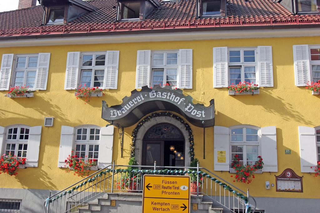 Brauerei-Gasthof Hotel Post Nesselwang Esterno foto